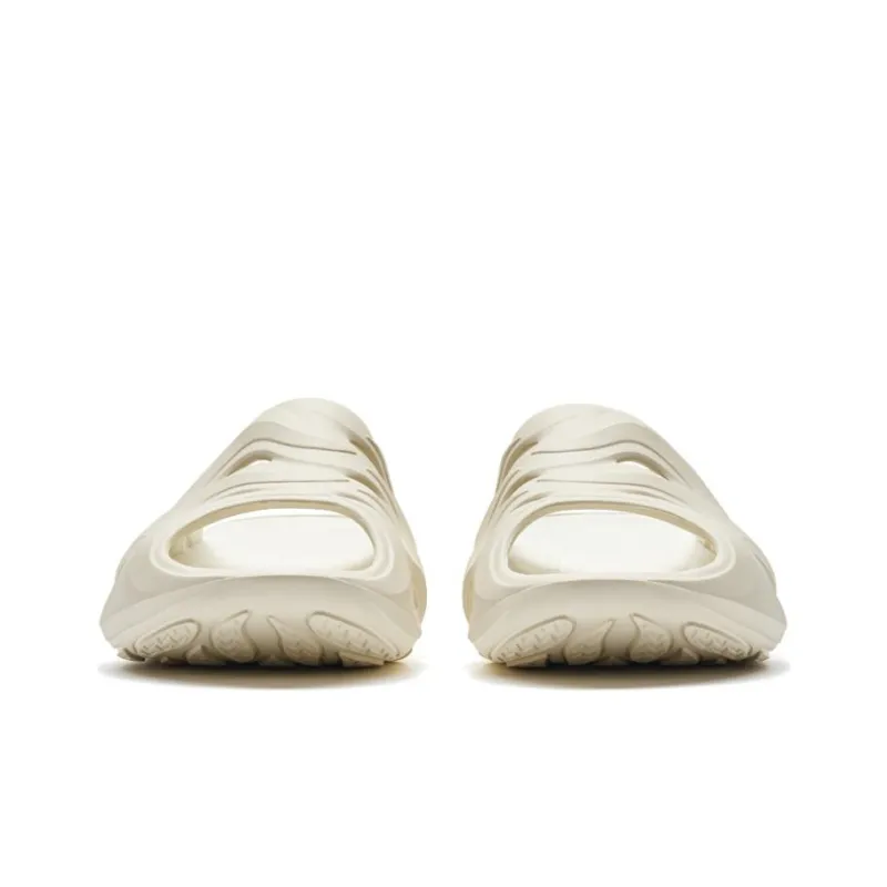 XTEP Quiet Slide Slippers Men's Milk Tea White-3