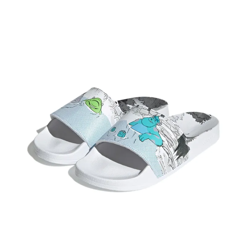 Adilette Monsters Inc. X Adidas Originals Lite 'Mike & Sulley'-3