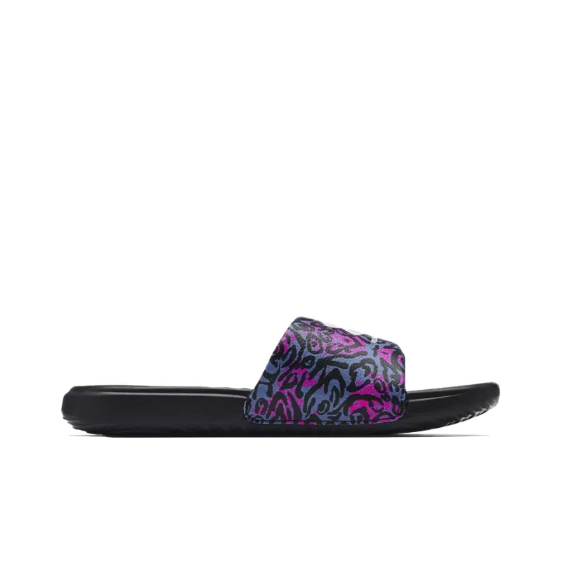 Under Armour Ansa Graphic Slipper Black/Purple Women's-1
