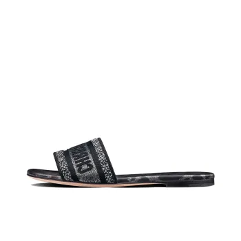 DIOR Dway Slide Slippers Women's Black Gray Color