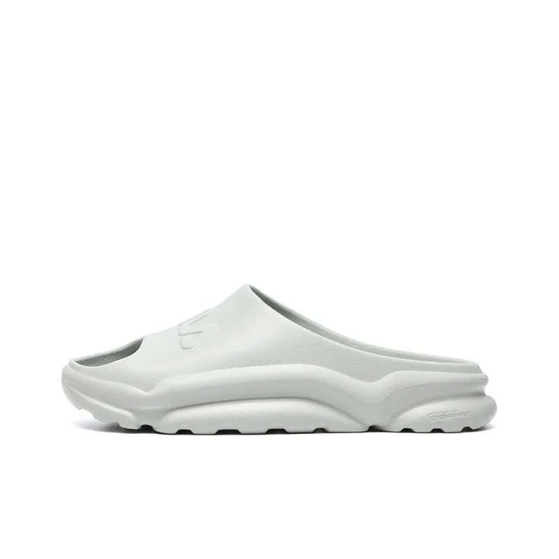 FILA Swim Retro Slides Rubber Sole Quick Dry Slide Slippers Men's Stone Gray-0