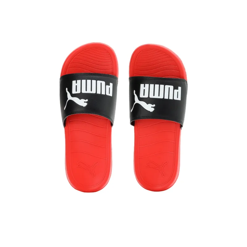 PUMA Popcat 20 Rubber Sole Slide Slippers Unisex Red Black White-3