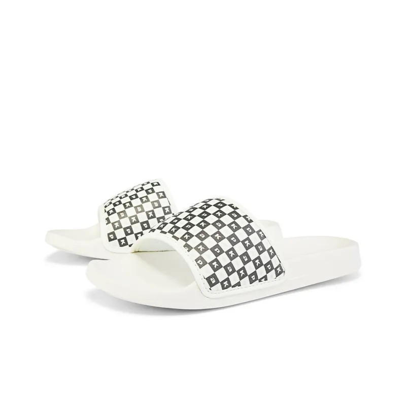 Kappa Slide Slippers Unisex Korean White-3