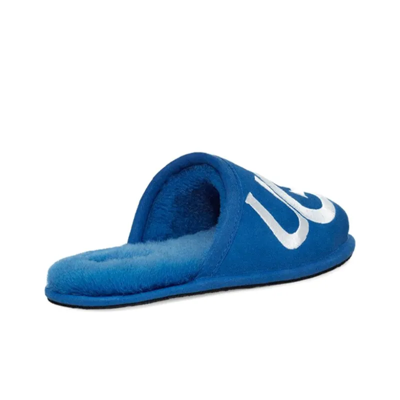 UGG Scuff Logo Slipper Classic Blue White-4
