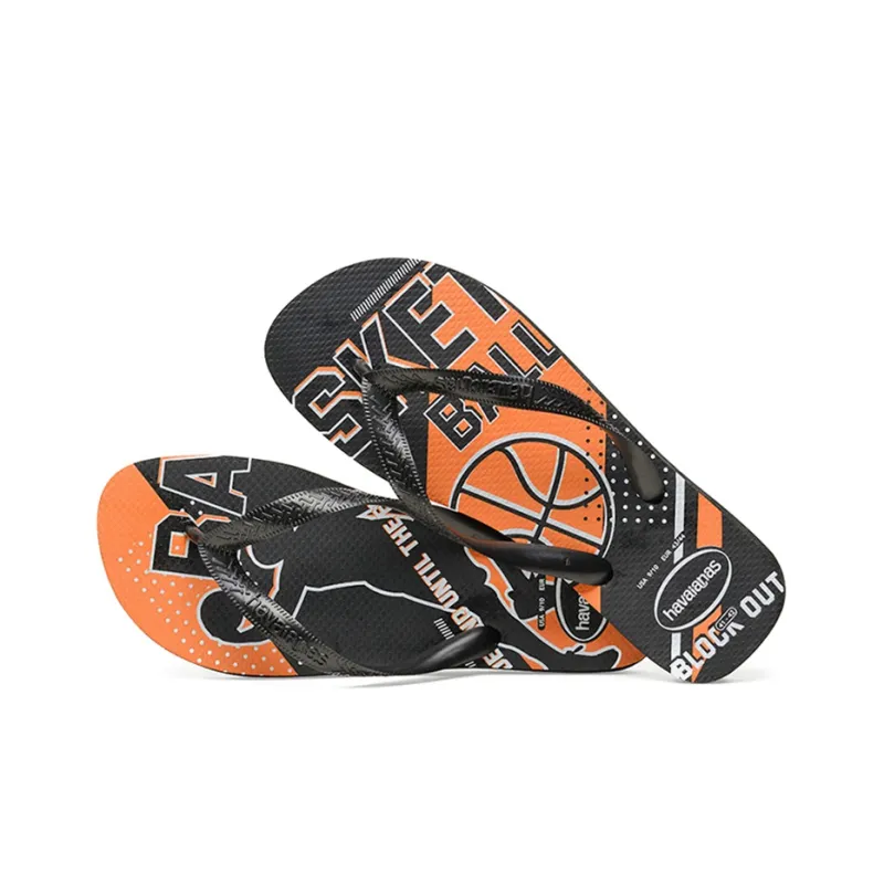 Havaianas Top Athletic Stylish Sandals Men's Black Orange-3