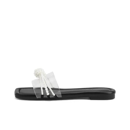 CHARLES&KEITH Composite Sole Quiet Slide Slippers Women's Black