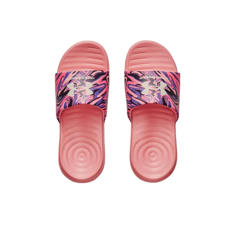 Under Armour Answer Graphic Slides 'Posh Pink Abstract' Women's-3