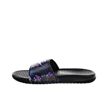 Nike Benassi Jdi Print Floral Women's 'Black Purple' Women's