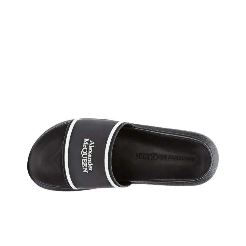 Alexander McQueen Logo Pool Slides-3