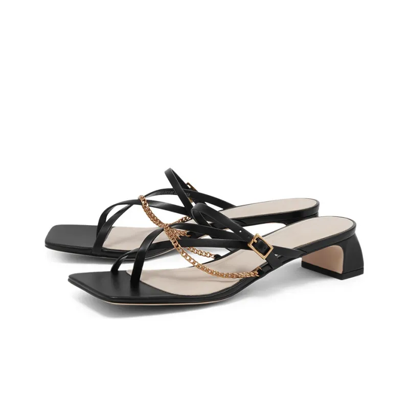 CHARLES&KEITH Stylish Sandal 3.3cm Women's Black-1
