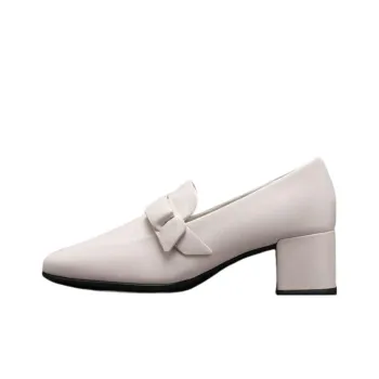Ecco Block Heel High Heels 5cm Women's Beige