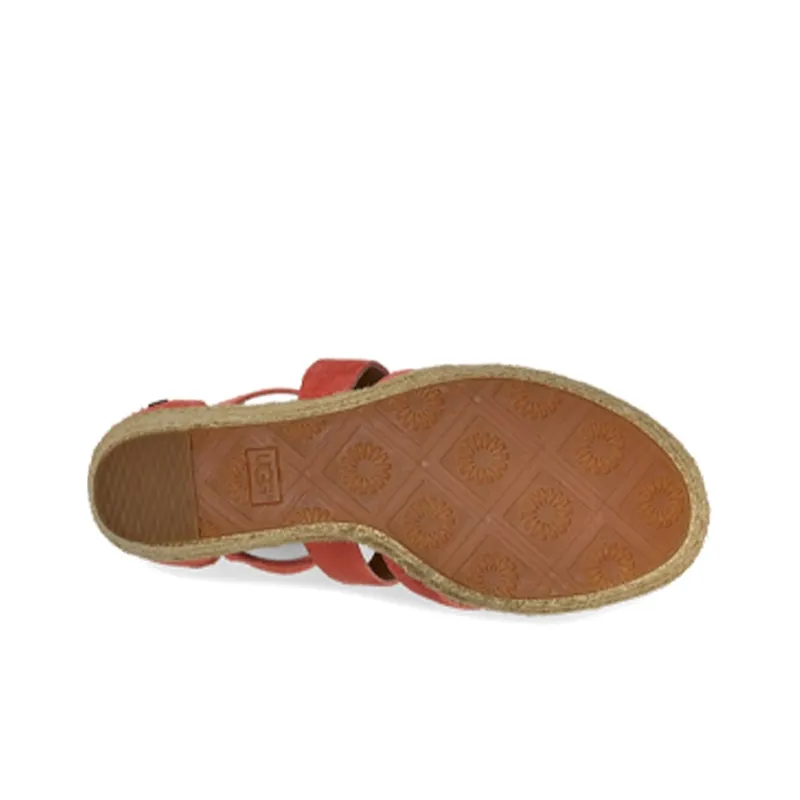 UGG Raquel Stylish Sandals Women's Coral Red-5