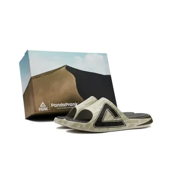 PEAK Quiet Slide Slippers Unisex Light Khaki