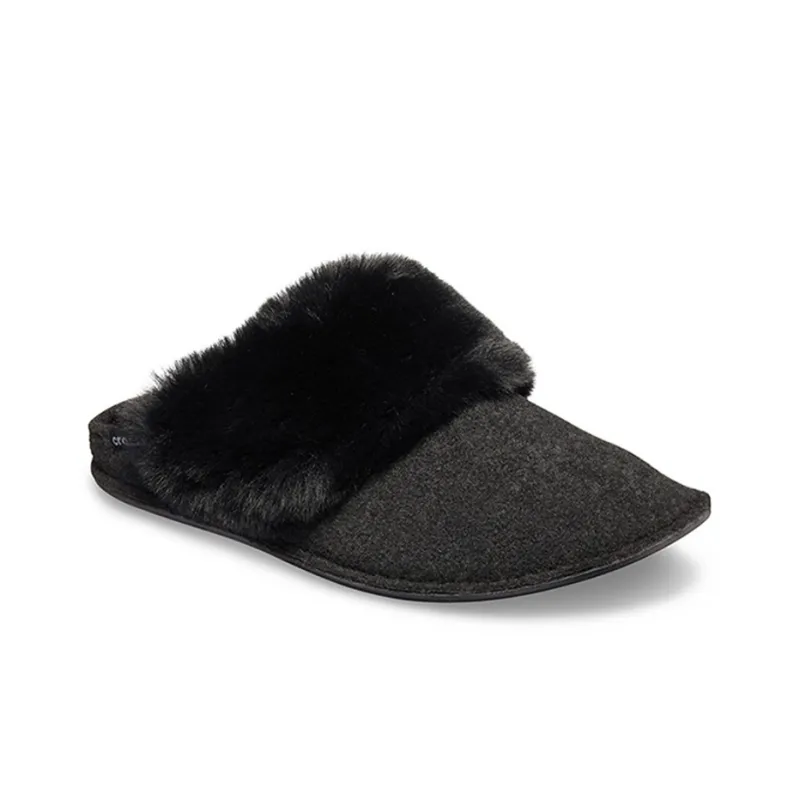 Crocs Mule Fur Slippers 'Black' Women's-1