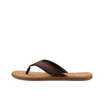 UGG Seaside Flip Minimalistic Cozy Flat Heel Sandals Brown