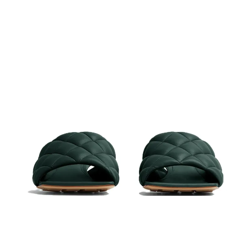 Bottega Veneta Abrasion Resistant Slide Slippers Women's Pine Green-1
