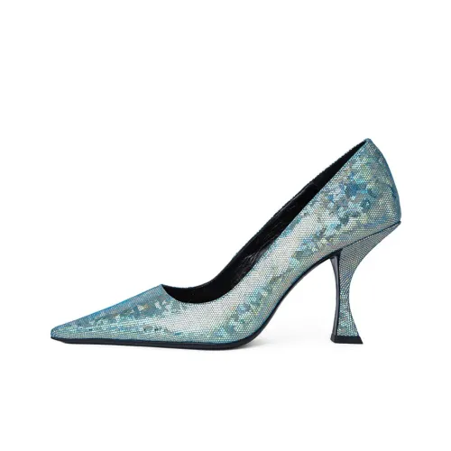 By Far High Heels Women's Low-Top Blue