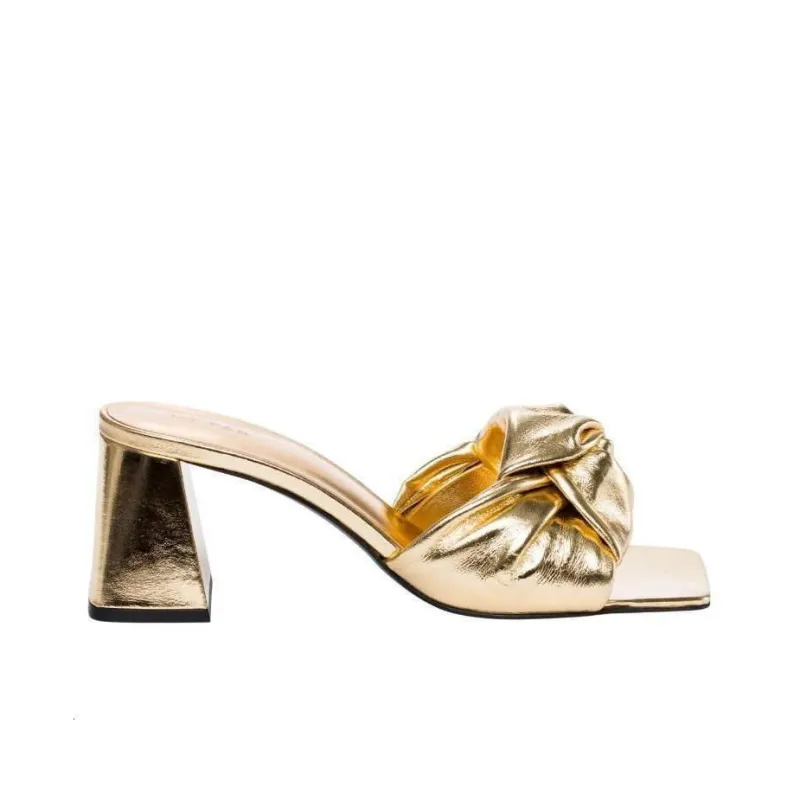 By Far Slide Slippers Women's Gold-1