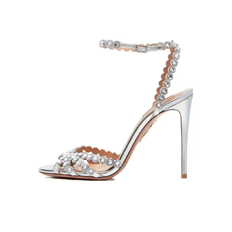 AQUAZZURA Tequila 105mm Crystal Embellished Sandals-0