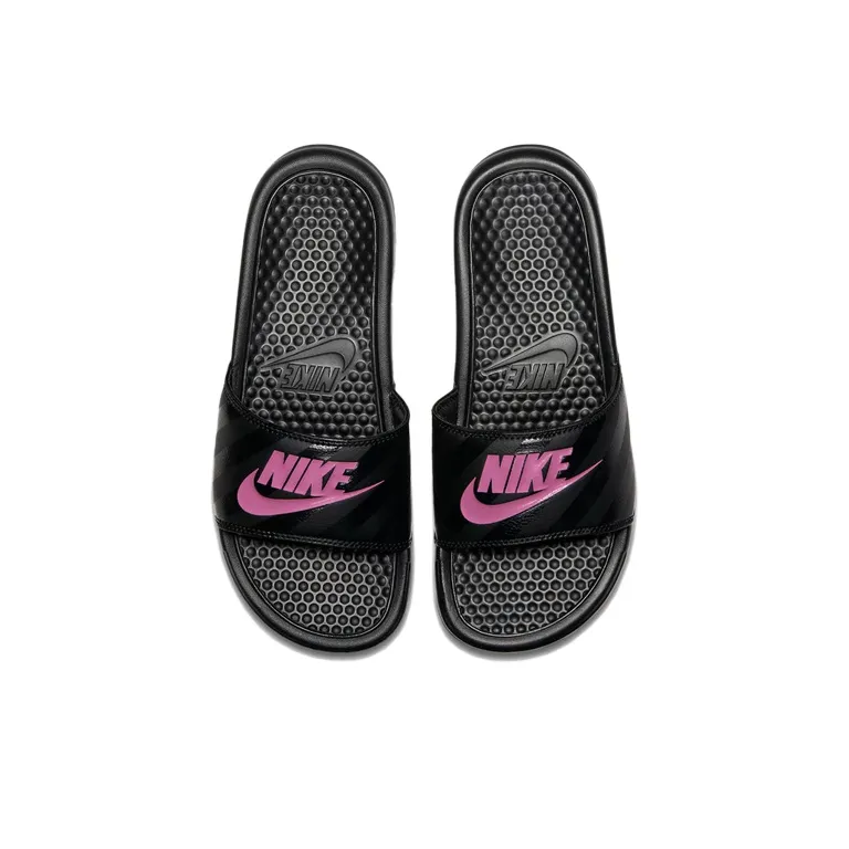 Nike Benassi Jdi Black Vivid Pink Black Women's Women's-3