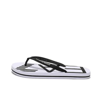 EMPORIO ARMANI EA7 Flip Flops Men's White Black
