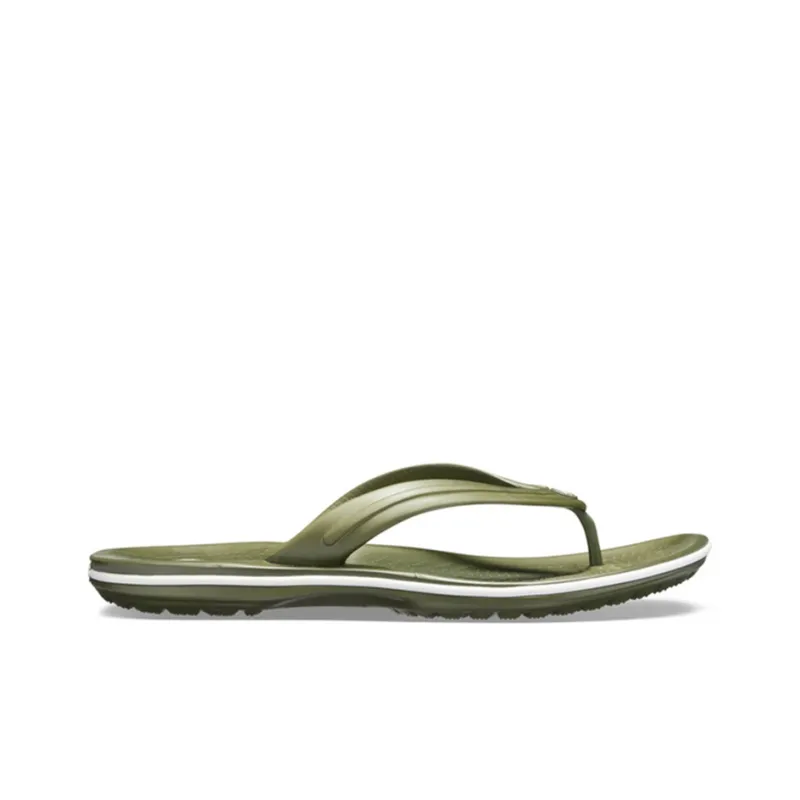 Crocs Quiet Quick Dry Flip Flops Unisex Army Green-1