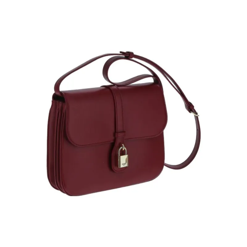 CELINE Tabou Smooth Calf Leather Shoulder Bag Crossbody Bag Regular Women's Burgundy-1