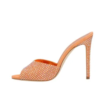 Paris Texas Holly Crystal-embellished Mules