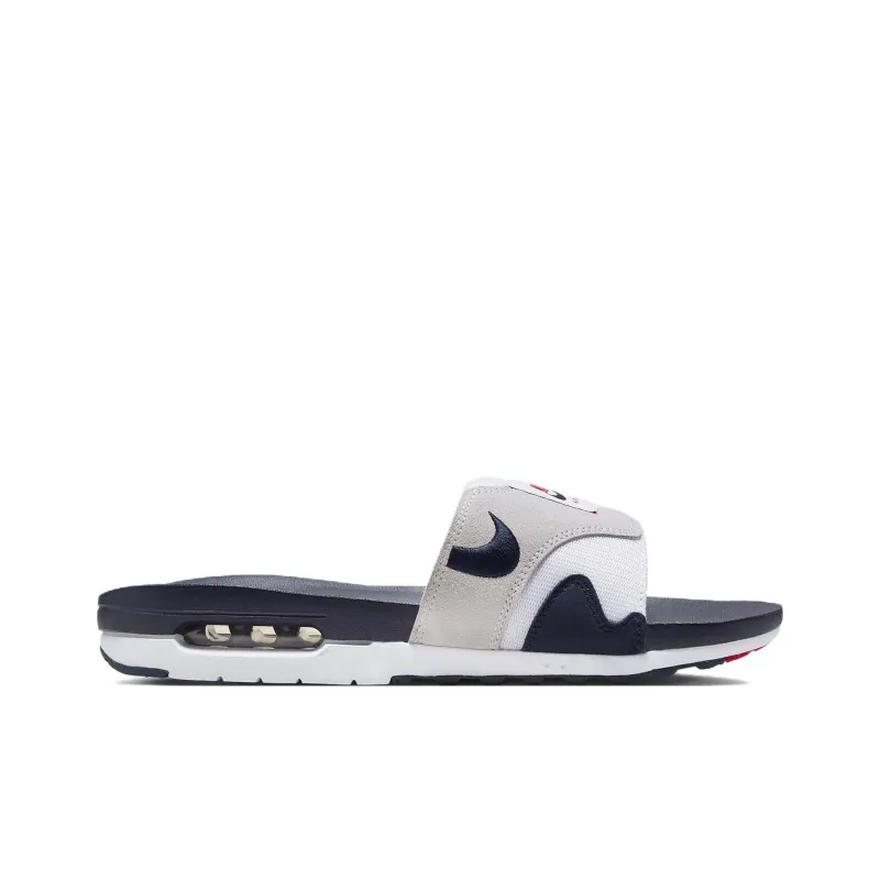 Nike Air Max 1 Slide Obsidian University Red-1