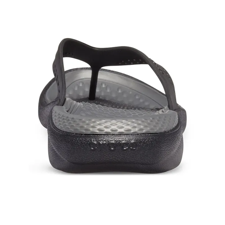 Crocs LiteRide Minimalistic Beach Flip Flops Dark Grey-5