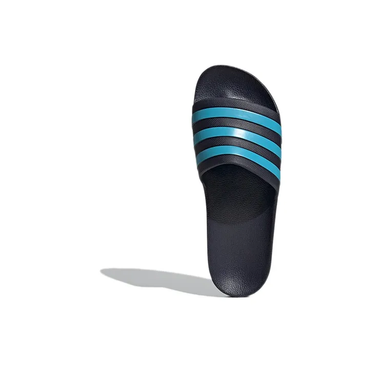 Adidas Adilette Aqua Slides Legend Ink Bright Cyan-4