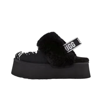 UGG Funkette Graphic Slippers Women's Black