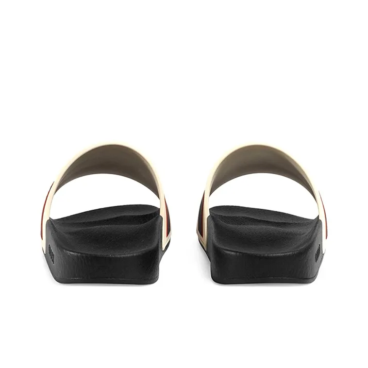 GUCCI Stripe Rubber Slide 'Ecru'-5
