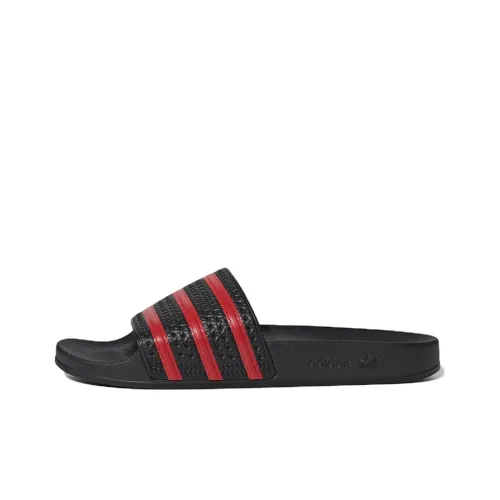 Adidas Originals ADILETTE Series Slide Slippers Men Black/Red