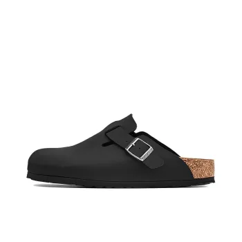 Birkenstock Boston Vegan Birkibuc 'Black'