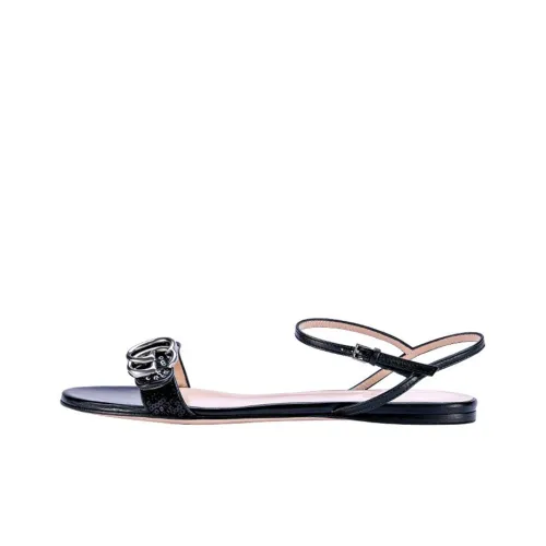 GUCCI Strap Sandals Women's Black