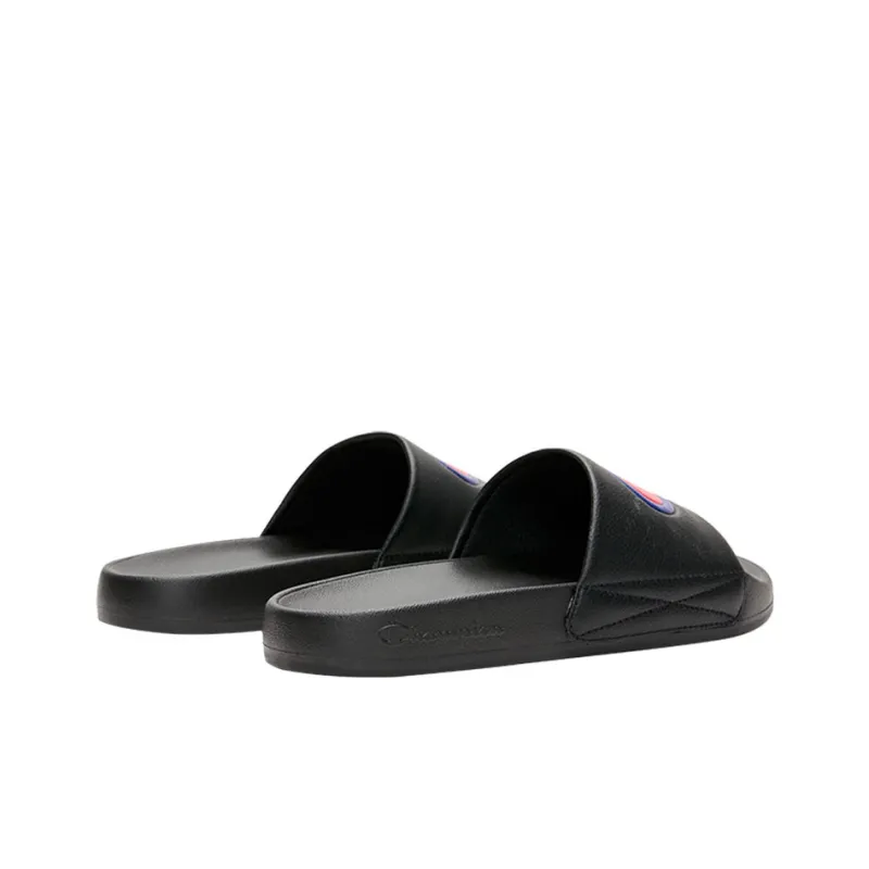 Champion Campus Abrasion Resistant Slide Slippers Unisex Black-3