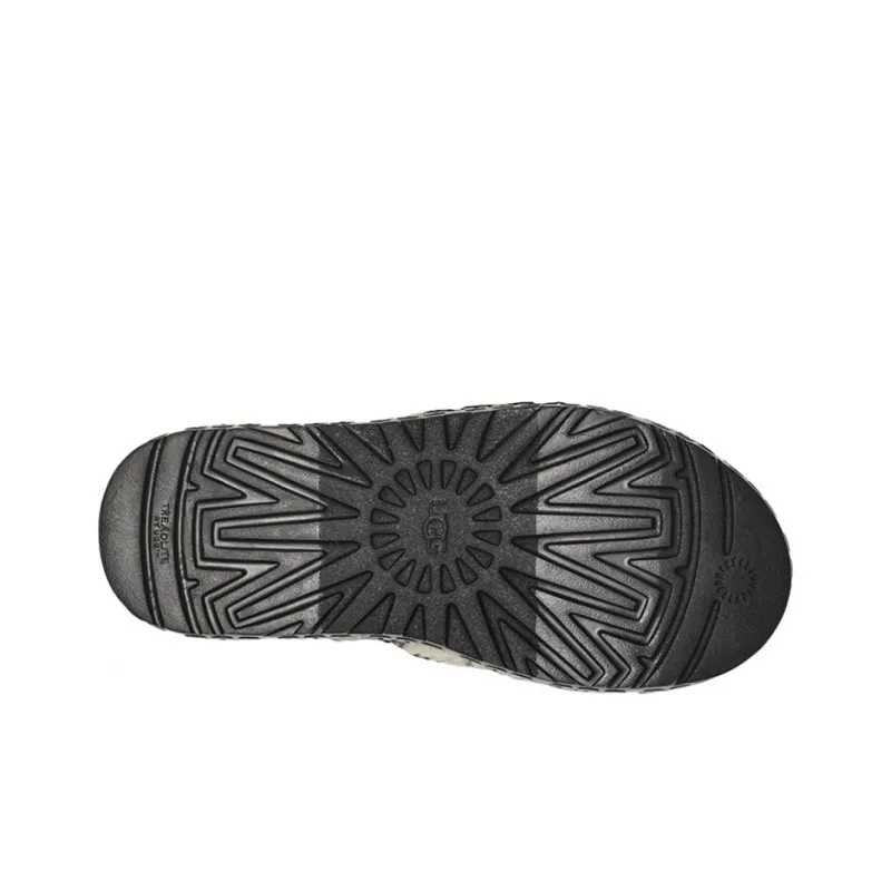 UGG Rubber Sole Slide Slippers Women's Beige White Black-5