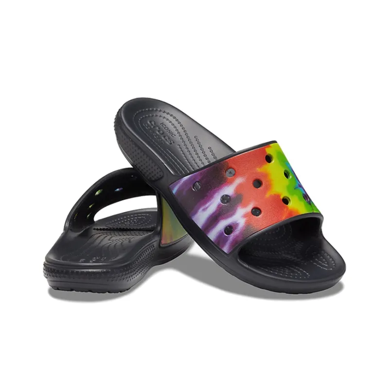 Crocs Classic Clog EVA Antibacterial Quick Dry Slide Slippers Unisex Black Multicolor-3