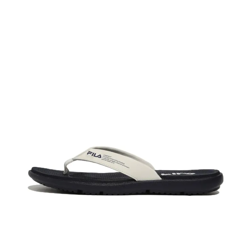 FILA Slicksong V2 Flip Flops Unisex Dark Blue Korean Style-0