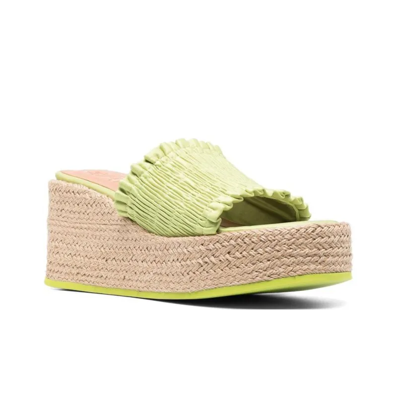 GANNI Smock Espadrille Wedge Sandals-2