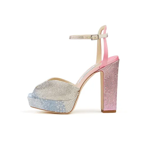 Jimmy Choo Sacaria/pf 120 Strap Sandals Women's Pink Blue