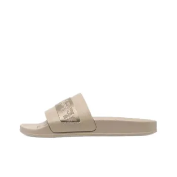 OFF WHITE Logo Khaki Slippers