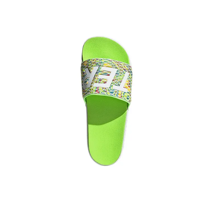 Adidas Adilette Series Slide Slippers Women's Neon Green/White-3