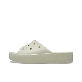 Crocs Classic Platform Slide 'Bone' Women's