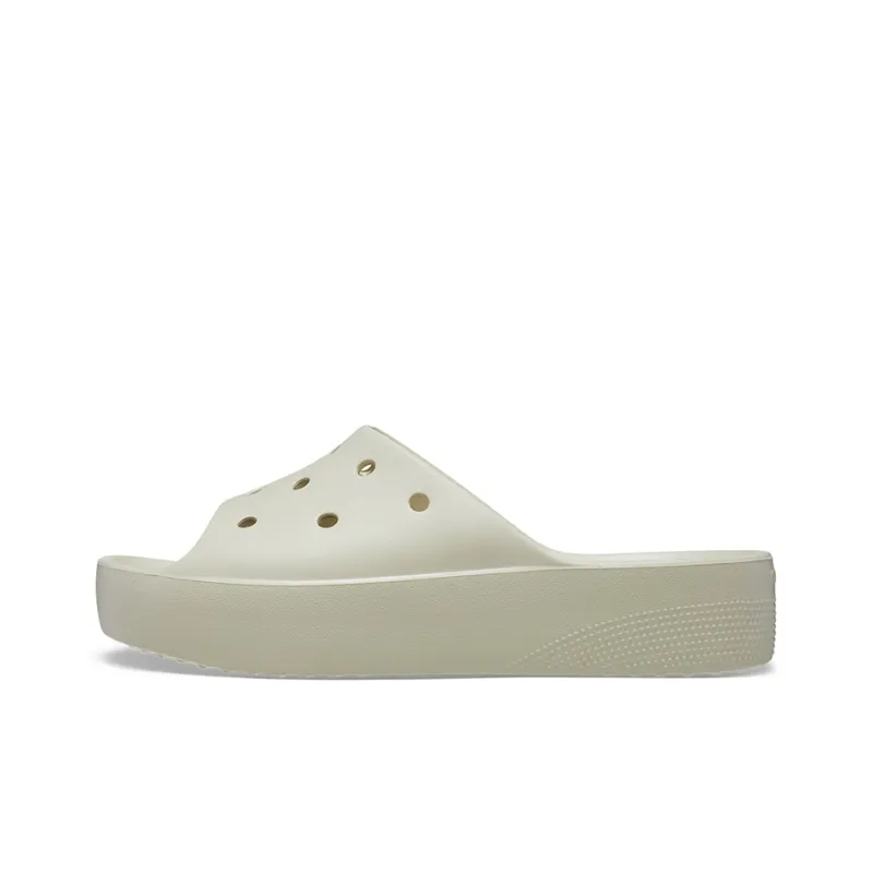 Crocs Classic Platform Slide 'Bone' Women's-0