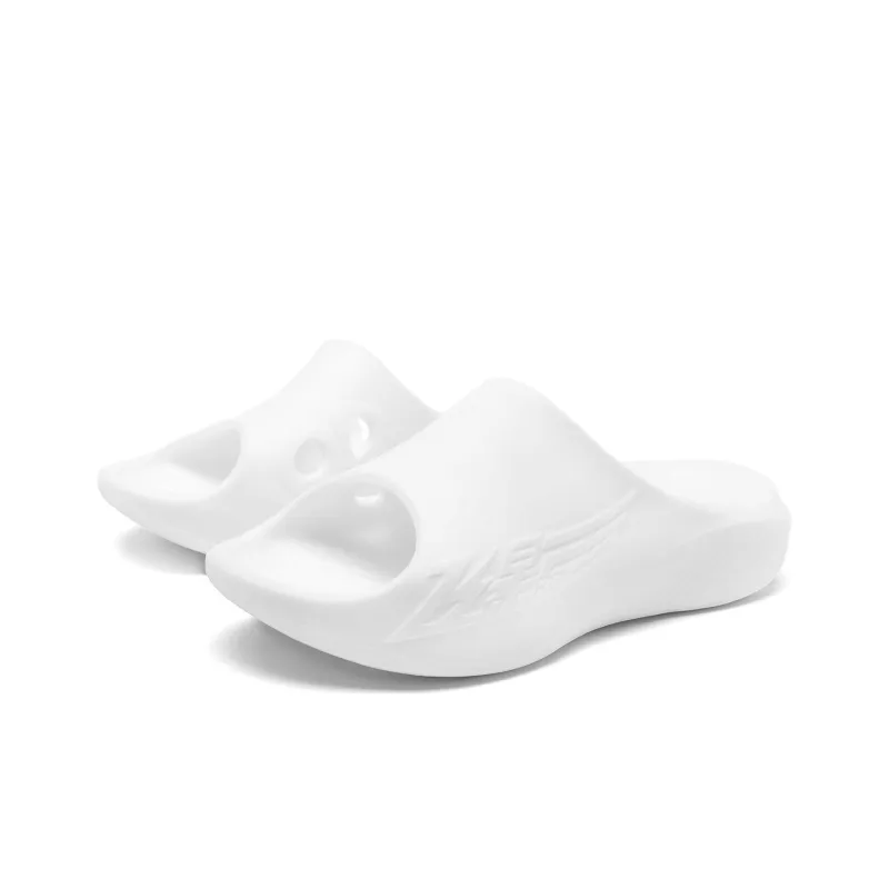 QIAODAN Flying Shadow Slippers 2.0 Slide Slippers Men's White-3