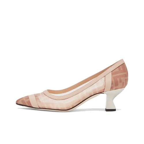 FENDI Colibri High Heels Women's Low-Top Pink