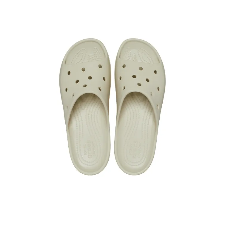 Crocs Classic Platform Slide 'Bone' Women's-3