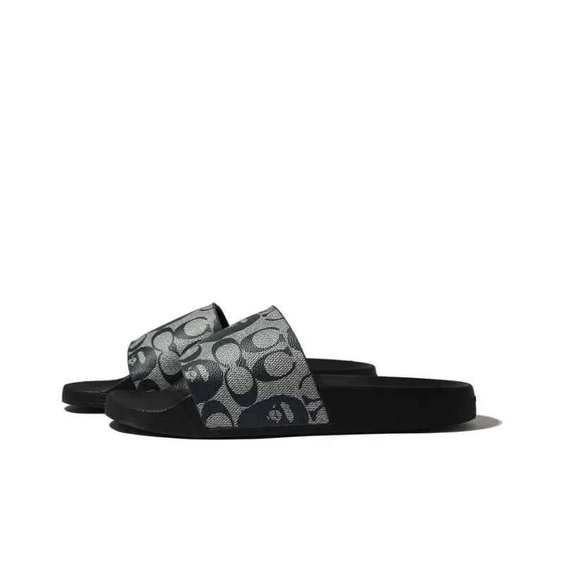 BAPE A BATHING APE Slide Coach Black Grey-2